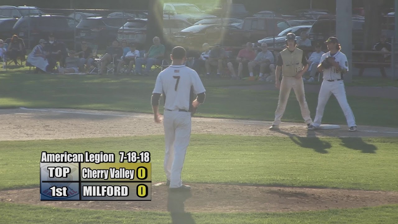 Milford Legion Baseball - 2018 Zone 4 Playoffs: Gm 1 vs Cherry Valley