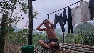 Harvesting spinach to sell at the market and taking care of pets - Cooking, Daily life