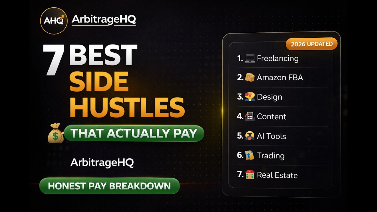 7 Best Side Hustles That Actually Pay Well in 2026 - YouTube
