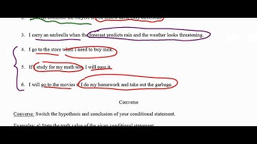 Converse, Conditional & Biconditional