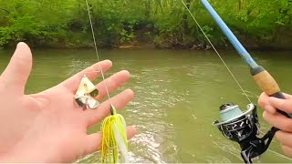 Buzzbait Bass Fishing and Floating the River