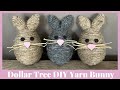 DIY DOLLAR TREE Twine/Yarn Bunny Egg | DIY Bunny Easter Decor