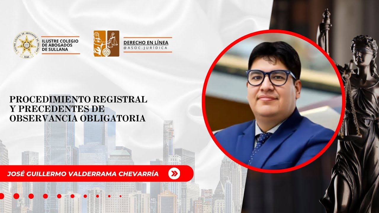 Procedimiento Registral Y Precedentes Observancia Obligatoria | Jose Guillermo Valderrama Chevarria