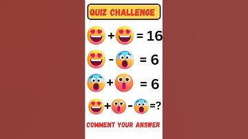 Brain teasers short||Maths Emoji challenge shorts #shorts