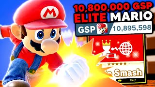 This is what a 10,800,000 GSP Mario looks like in Elite Smash