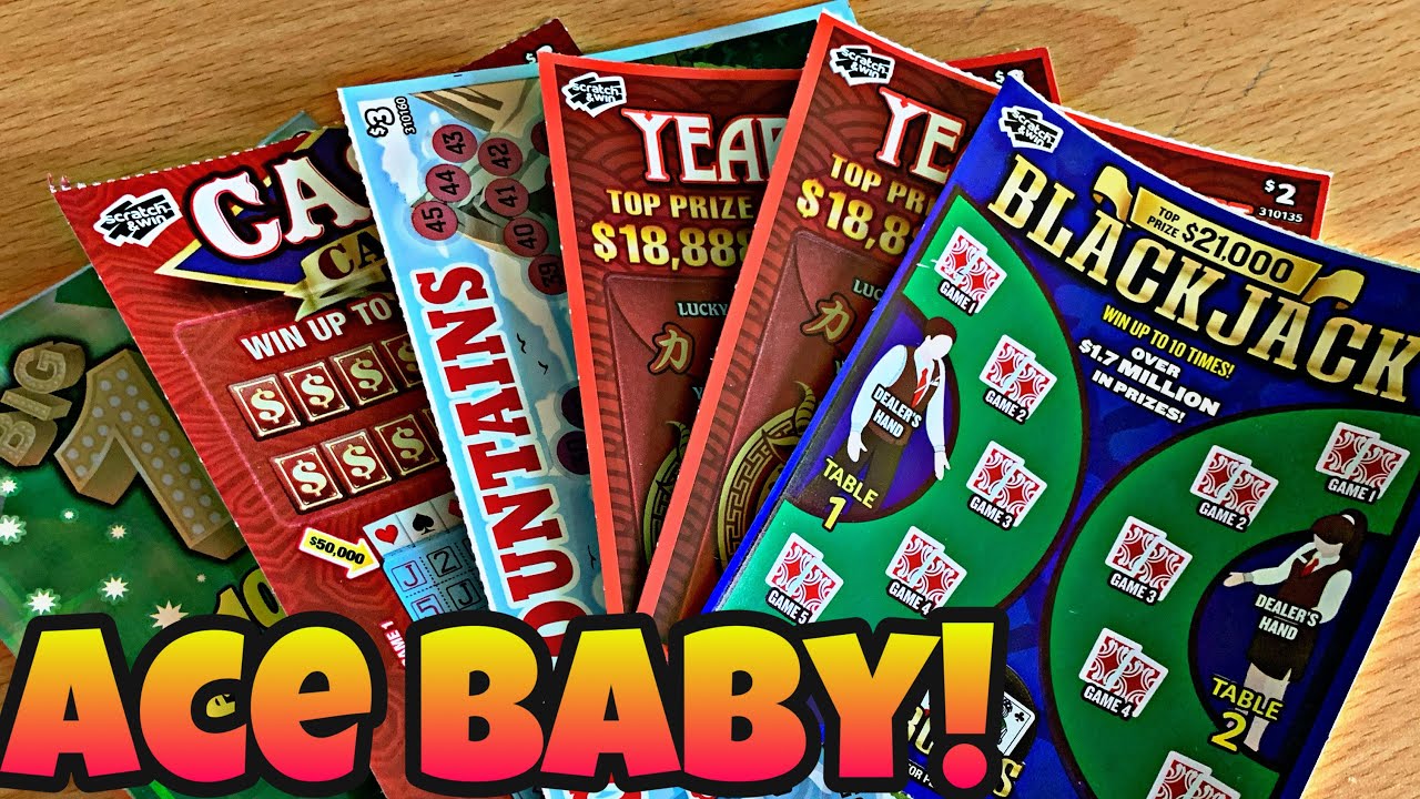 ACE OF CLUBS FOR THE WIN! THESE CANADIAN SCRATCH OFF LOTTERY TICKETS