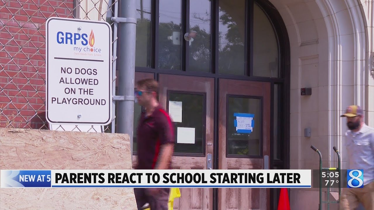 Construction delays Grand Rapids elementary school start date YouTube