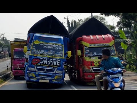 Woww Konvoi  3 Truk  HM CABE  B1k1n H3Boh Pantura Alas 