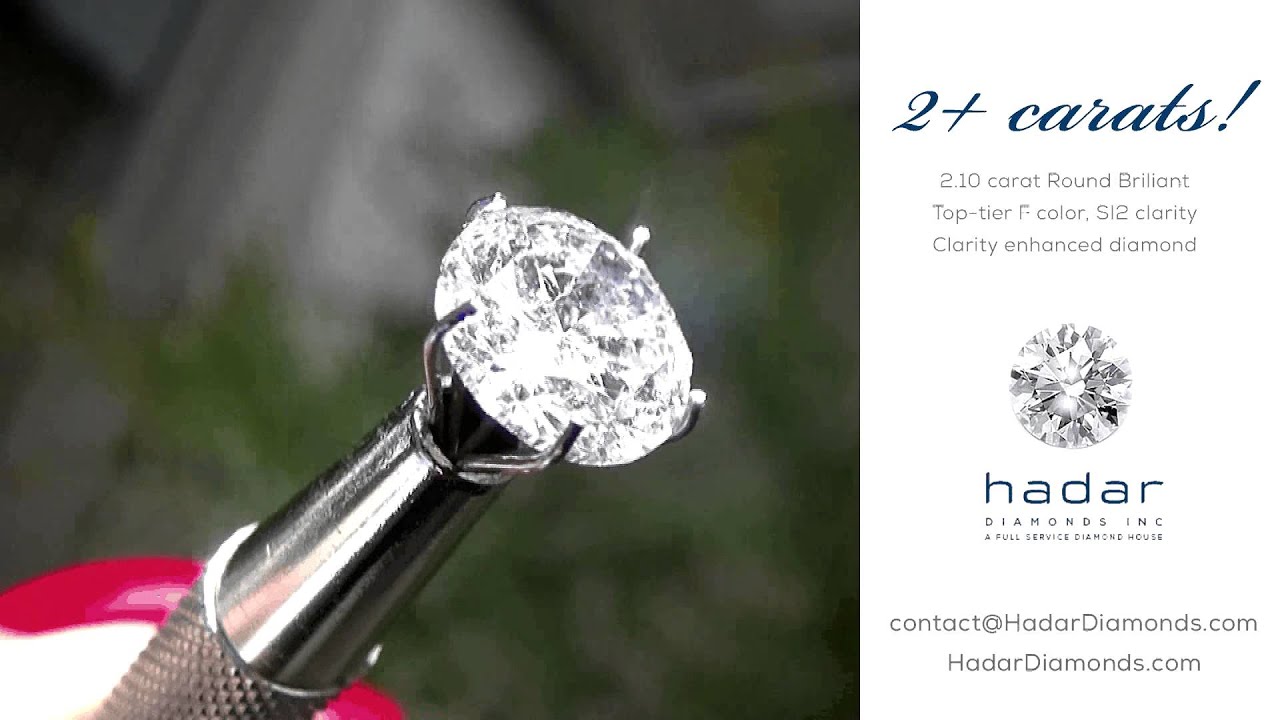 Valentine's Day Diamond Sale 2016! 2.10 carat Round Brilliant Clarity