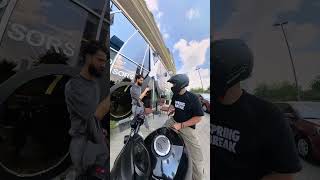 Accidental Motorcycle Throttle Leads to Rider's Gentle Fall