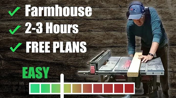 FARMHOUSE Wood Working Project: RUSTIC Scrap Wood Build In a Couple Hours - FREE PLANS