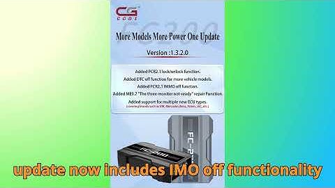 CG FC200 Shocks Everyone! Game-Changing PCR2.1 Unlock & IMMO OFF Update You Must See