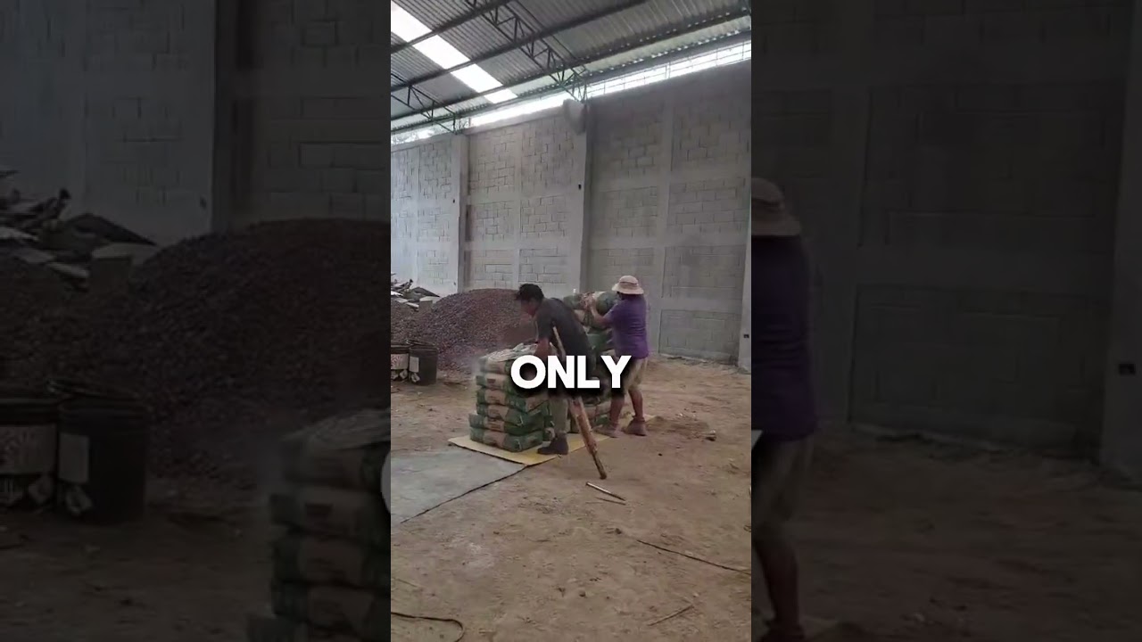 this man works with one leg!