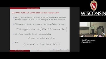 DSE2024 Lecture 12 by Victor Aguirregabiria: Estimation of dynamic discrete choice games