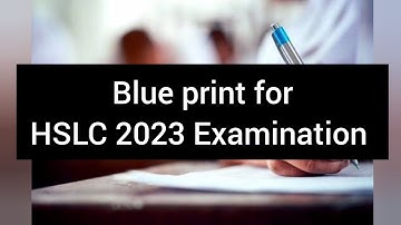 HSLC 2023 Examination Core Subjects Blueprint