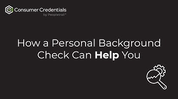 Ordering a Personal Background Check with Consumer Credentials