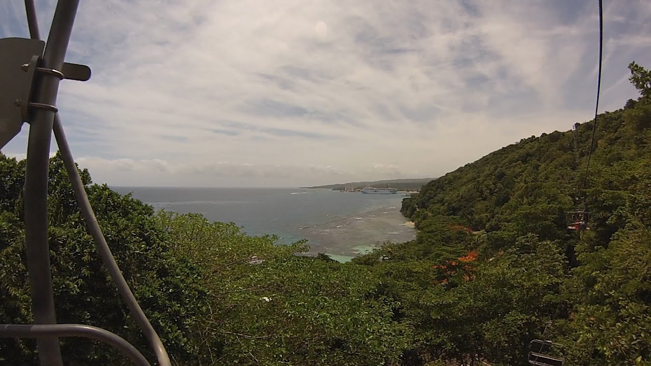 Jamaica Mystic Mountain Bobsled Chair Lift and Zip Lines May 2016