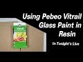 #261 Using Pebeo Vitrail Glass Paints In Resin | Resin Pouring | Resin Art | Resin Tutorial