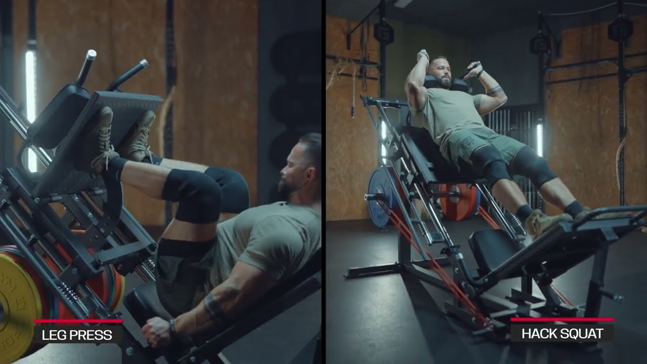 Stroj na nohy TRINFIT Leg press + Hack squat D5 Pro