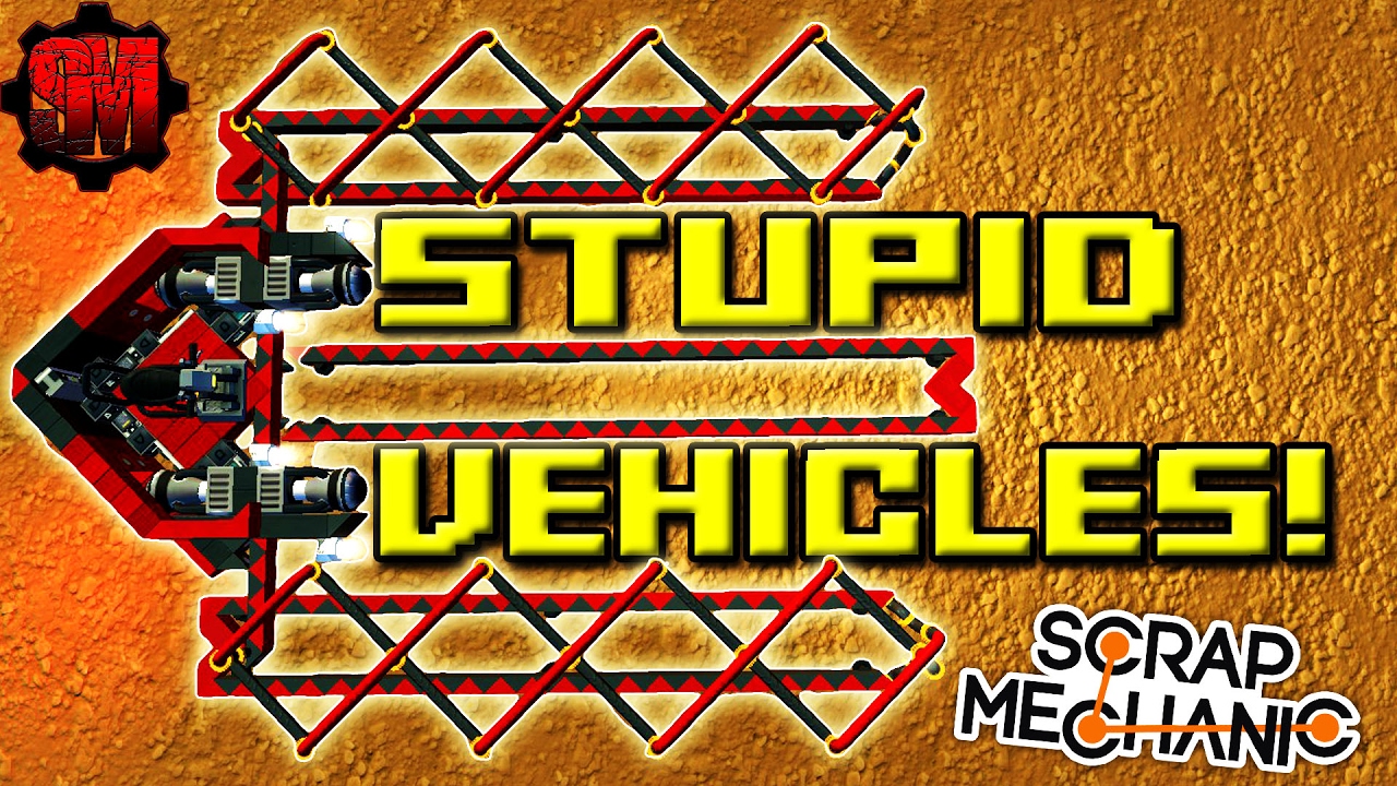 SCISSOR WALKER? and MORE STUPID VEHICLES! (Part 5) Scrap Mechanic Showcase Ep20