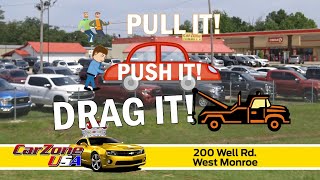 Pull it! Push it! Drag it! to CarZone USA