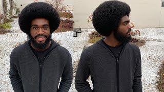 Perfect 4C Afro and Beard Tutorial