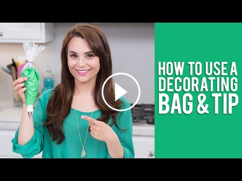 How to Use a Decorating Bag & Tip | Rosanna Pansino Video Tutorial