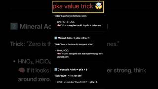 “pKa Values EASY Memory Trick 🔥 Chemistry Hack!”