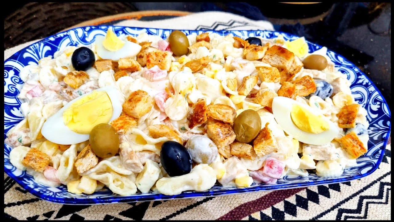 مطبخ ام وليد / سلطة مقارون منعشة و بنينة بوحد الصوص خفيفة تحفة 😍😋👍.