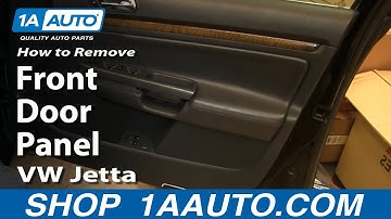 How To Remove Install Inside Front Door Panel 2005-10 Volkswagen VW Jetta