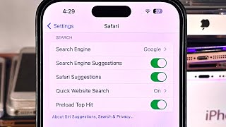 how to manage safari settings on iphone