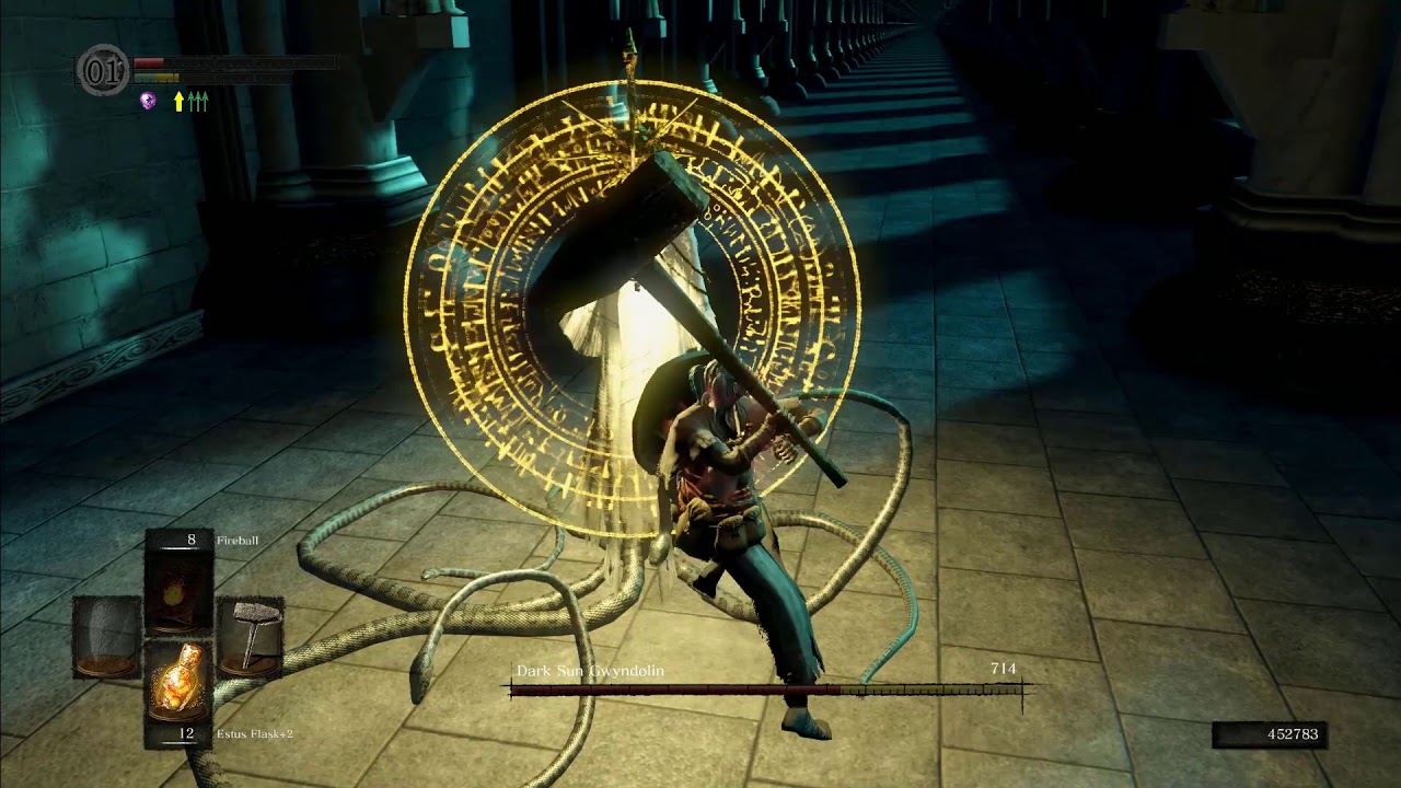Dark souls remastered - SL1 Dark Sun Gwyndolin no hits taken