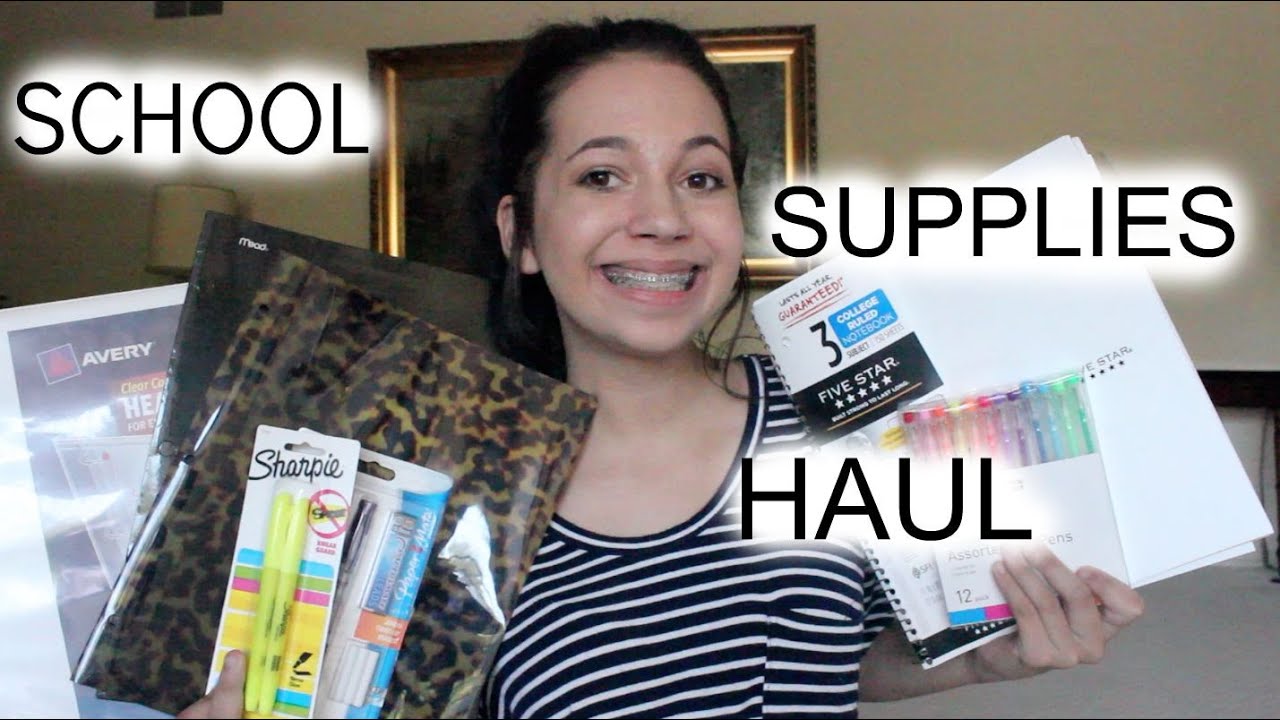 Back to School Supplies Haul 2015!! YouTube