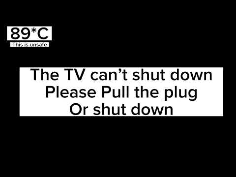 Samsung TV 2023 Overheating Killscreen