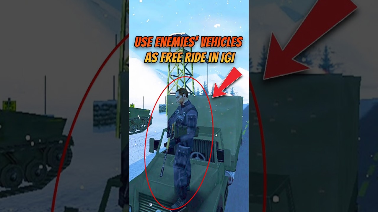 Use Enemies' Vehicles as Free Ride in IGI 1 | Mission 7 | Border crossing  
