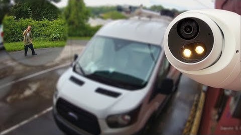 Active Deterrence camera scares unidentified person away