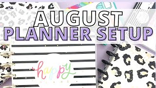 AUGUST PLANNER SETUP | CLASSIC FRANKENPLANNER | PRE PLANNING IN MY PLANNERS