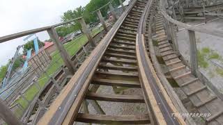 4K Kentucky Rumbler Mounted Pov At Beech Bend Amusment Park In Bowling Green Kentucky