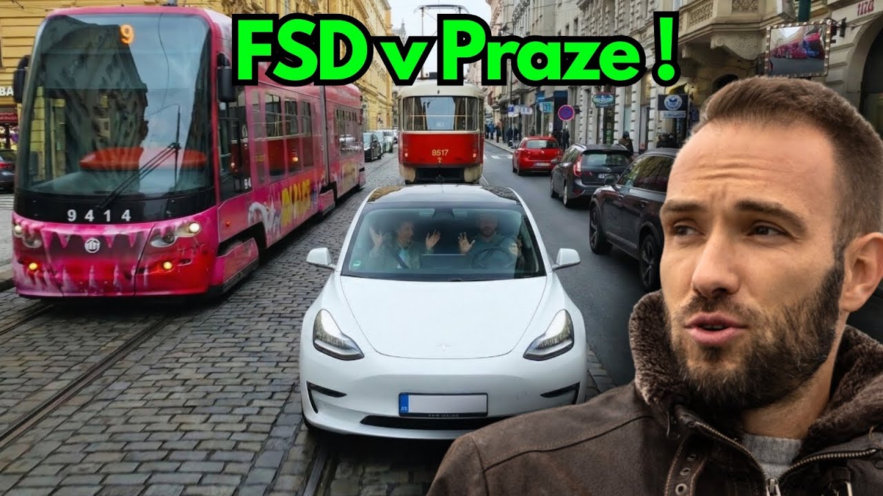 Šokující test Tesla FSD v centru Prahy: Zvládne tramvaje a agresivní řidiče?
