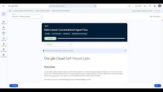 Information Qwiklabs | Build a basic Conversational Agent Flow Guide