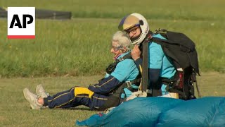 WATCH: 102-year-old woman becomes Britain's oldest skydiver
