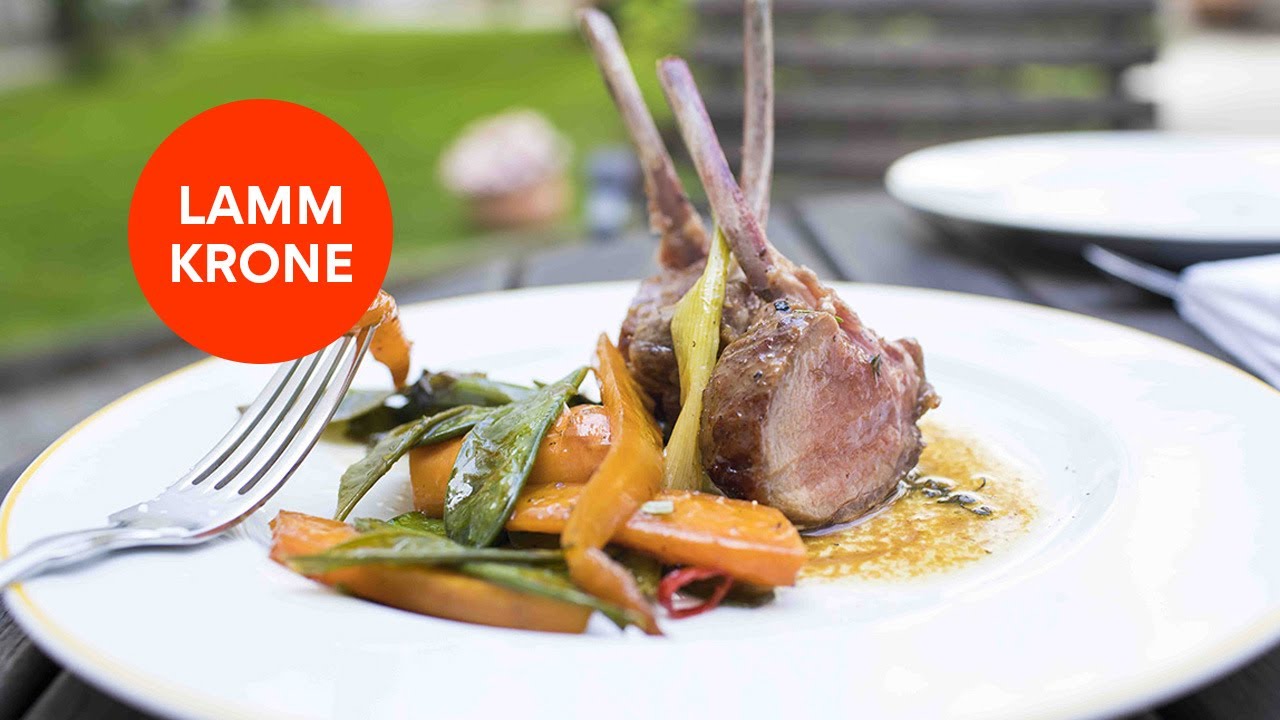 Rezept Tipp Lammkrone Mit Karamellisiertem Gemuse Falstaff 