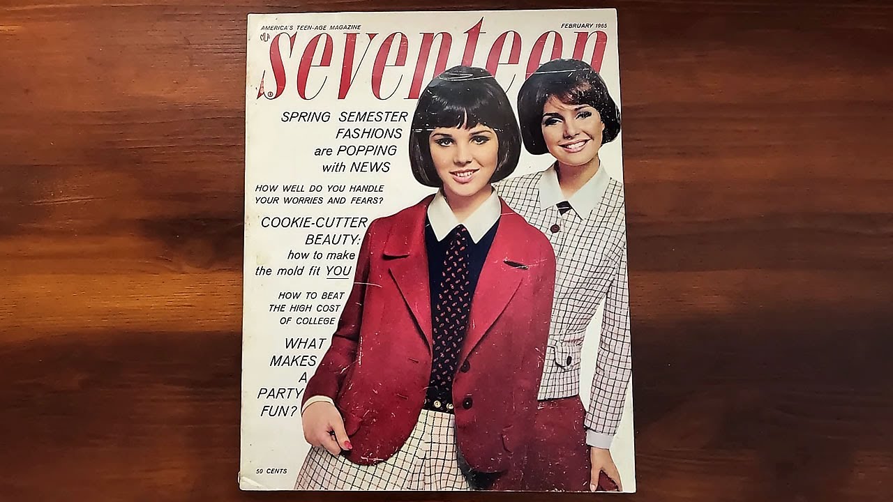 Seventeen February 1965 Popping Fashions | ASMR Magazine Flip Through