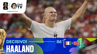 GOL DA NORUEGA! HAALAND DESEMPATA CONTRA A COSTA DO MARFIM NOS 16 AVOS DE FINAL DA COPA DO MUNDO