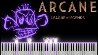 Arcane Season 2 - Heavy Is The Crown by Linkin Park (Piano Tutorial)