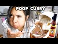 EATING "POOP CURRY" WITH DEATH SAUCE...(tears were shed)