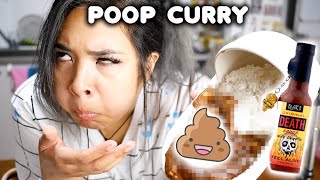 EATING 'POOP CURRY' WITH DEATH SAUCE...(tears were shed)