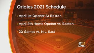 O's Announce 2021 Schedule