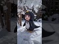 Play with Gugugaga in the snow#aichibi #cute #arknightsendfield #gugugaga #penguin