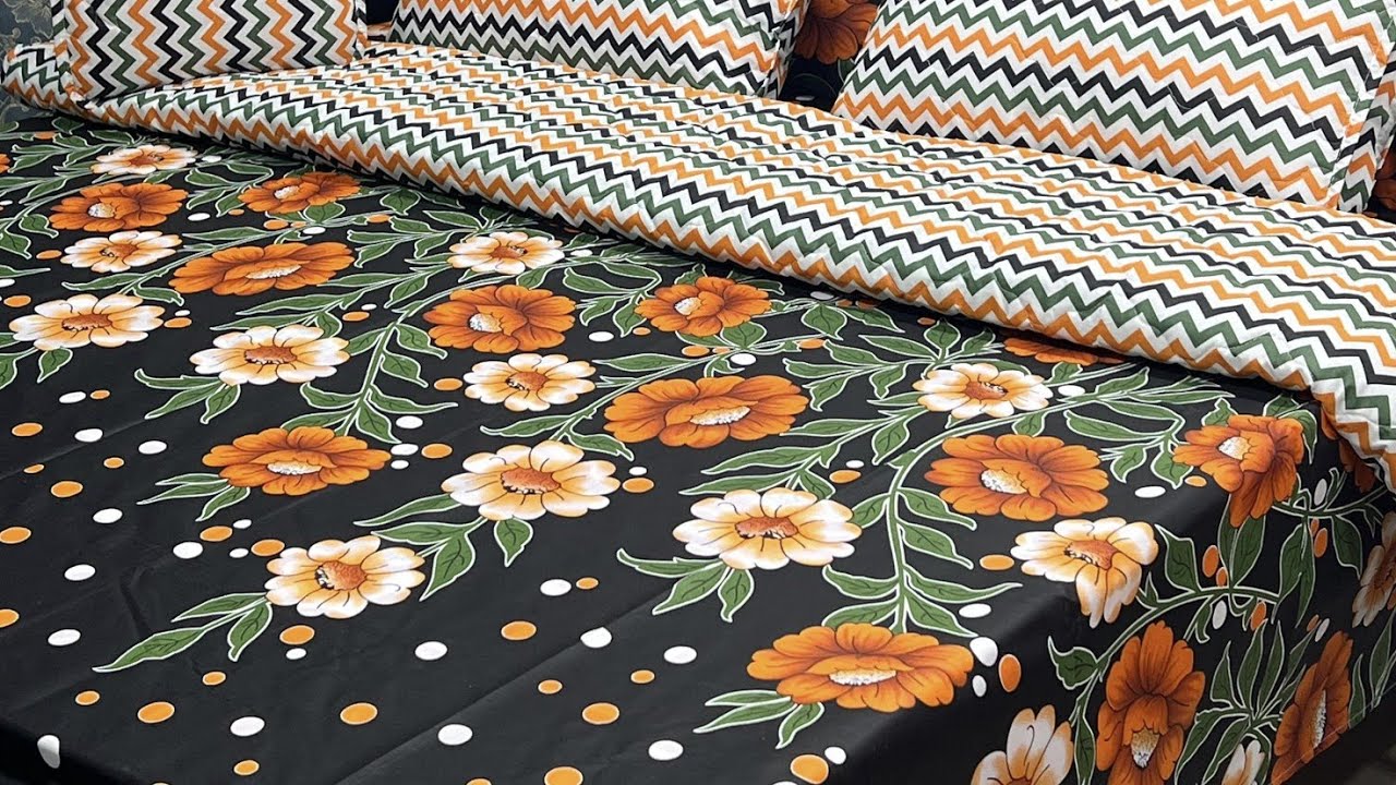 7Pc Printed Comforter Set |4Pc Velvet Jacquard Bedsheets |Elegant Selections 